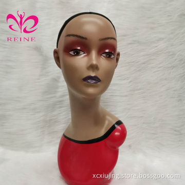 Hot Sale High Quality Left Head Model Skin Black Head Display Model Head Mannequin